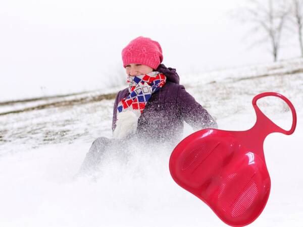 Luge en plastique toboggan à pommes toboggan à neige grand