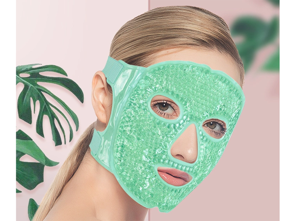 Masque facial au gel rafraîchissant gel chauffant pour les yeux