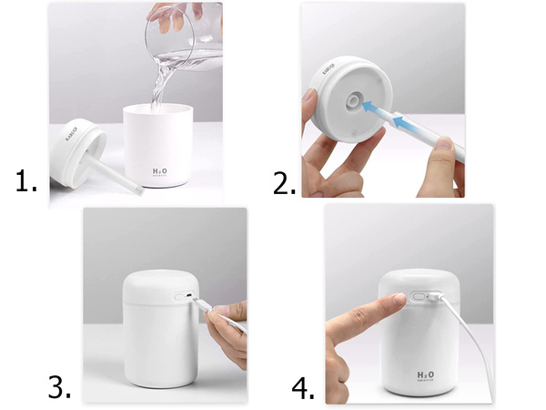 Mini humidificateur d'air diffuseur d'aromatherapie brume usb rgb