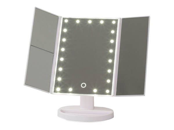 Miroir de maquillage cosmétique éclairé par led