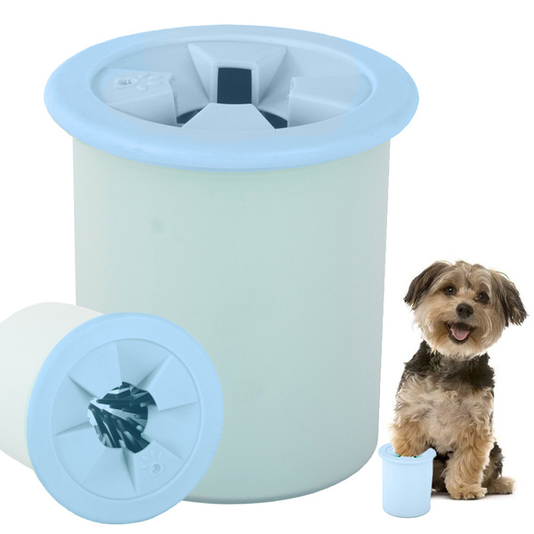 Nettoyeur de pattes pour chien, chat, coupe en silicone, pattes en silicone, poils en silicone