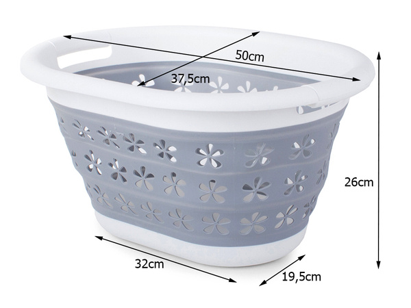 Panier à linge pliant bol en silicone