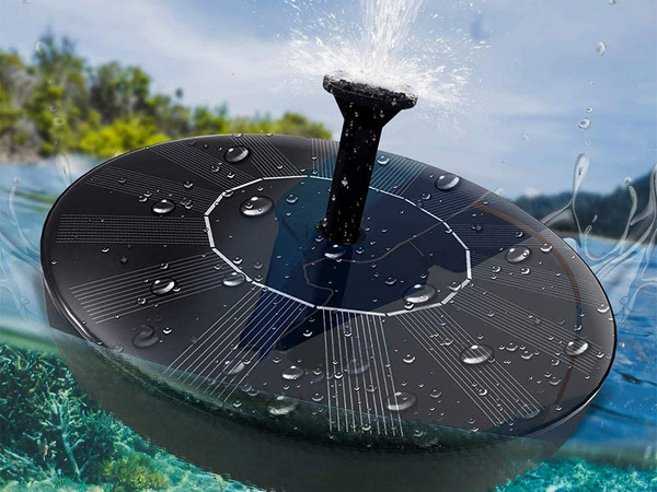 Pompe solaire pour fontaine de jardin étang flottant