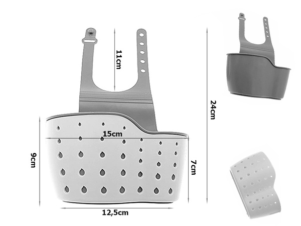 Porte-ustensiles de cuisine organisateur d'évier