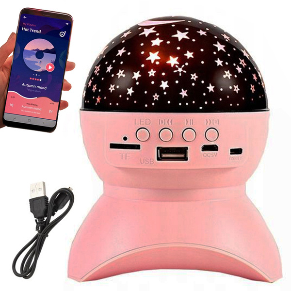 Projecteur d'etoiles lampe de nuit enceinte led bluetooth projecteur usb