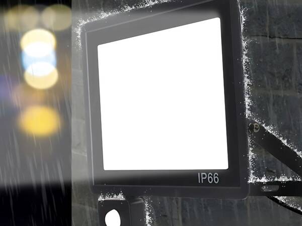 Projecteur halogène led 20w 6000k avec détecteur de crépuscule ip66