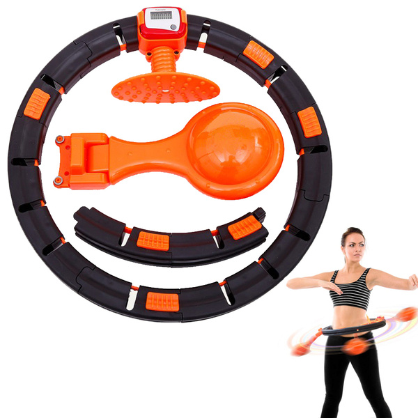 Roue pliante pour hula hoop avec poids compteur led