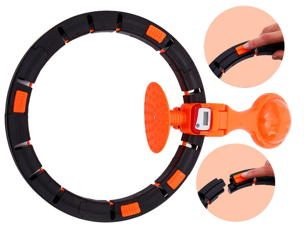 Roue pliante pour hula hoop avec poids compteur led