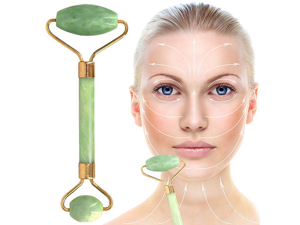 Rouleau de jade masseur facial rouleau de jade