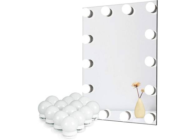 Set de 10 miroirs de coiffeuse à led pour le maquillage