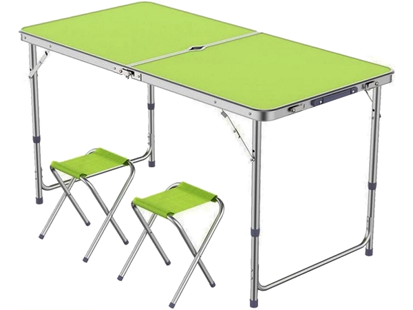 Table de tourisme table de camping pliante grande 4 chaises valise