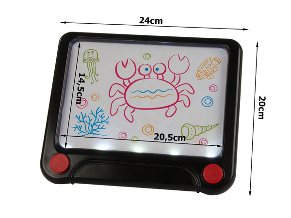 Tablette graphique stylo plume led néon