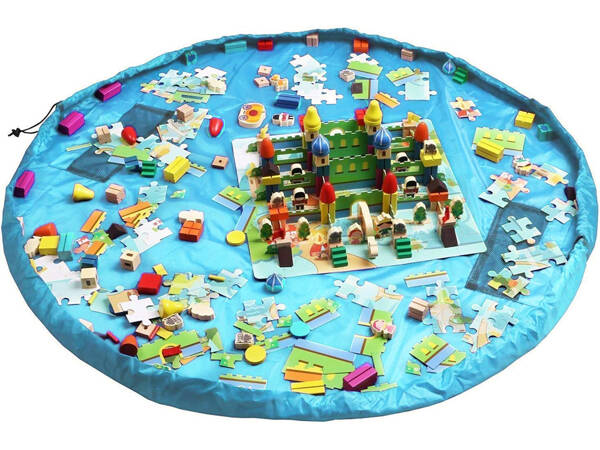 Tapis de jeu sac à jouets sac à jouets poubelle à jouets sac organisateur de sol