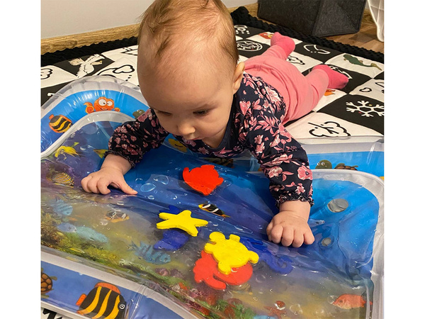 Tapis d'eau sensoriel gonflable pour les tout-petits