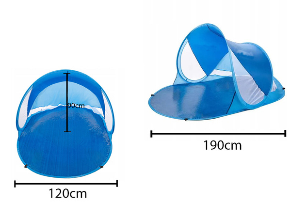 Tente de plage grand écran de plage protection auto pliante