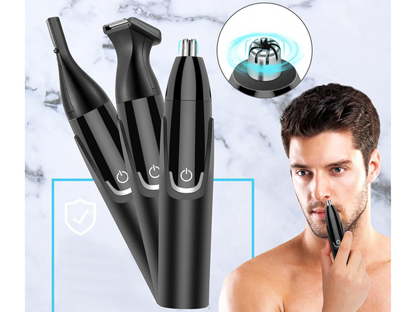 Tondeuse oreille nez rasoir barbe sourcils 3in1 aku