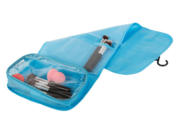 Vanity case pliable organiseur de salle de bain avec cintre