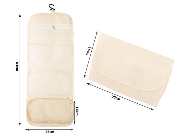 Vanity case pliable organiseur de salle de bain avec cintre