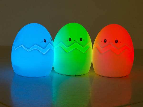 Veilleuse enfant led oeuf rgb telecommande usb