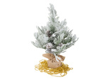 Arbre de noël artificiel neige petit 45cm table de bureau décorative épais enneigé