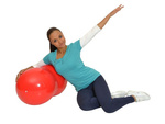 Ballon de gymnastique fitness peanut bean large