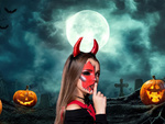 Bandeau cornes de diable carnaval halloween