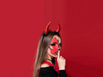 Bandeau cornes de diable carnaval halloween