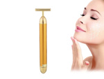 Barre d'or vibrant masseur facial