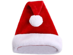 Bonnet de santa avec pompon fluffy red