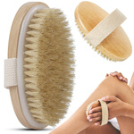 Brosse de massage pour le corps sec humide naturel