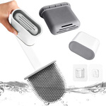 Brosse de toilette en silicone pour la salle de bain base complète étanche