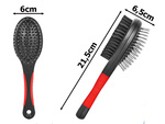 Brosse poils de chien chat doux double face