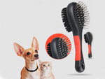 Brosse poils de chien chat doux double face