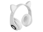 Casque sans fil bluetooth radio fm mp3 oreilles de chat retro-eclairage led