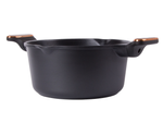 Casserole poêle avec couvercle 4.55l induction