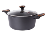 Casserole poêle avec couvercle 4.55l induction