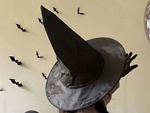 Chapeau de sorcière costume de sorcière halloween noir