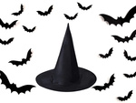 Chapeau de sorcière costume de sorcière halloween noir