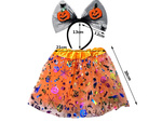 Costume d'halloween tutu jupe citrouille bandeau noeud lumineux