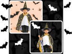 Déguisement de sorcier costume halloween cape chapeau