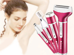 Depilator rasoir corps femmes jambes tondeuse 4in1 embouts interchangeables usb