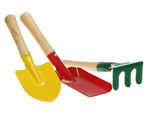 Ensemble d'outils de jardinage râteau pelle 3in1