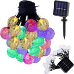 Guirlande lumineuse 20 led solaire multicolore