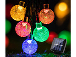 Guirlande lumineuse 20 led solaire multicolore