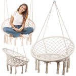 Hamac fauteuil balançoire suspendue balançoire nid de cigogne boho pour le jardin maison