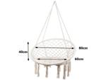 Hamac fauteuil balançoire suspendue balançoire nid de cigogne boho pour le jardin maison