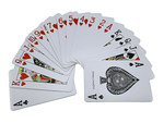 Jeu de cartes de poker enduites 54 pièces