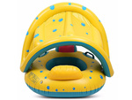 Jouet de natation gonflable avec canopy pour enfant avec siège