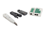 Kit de testeur de réseau lsa sertisseur rj45 boîtier