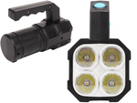 Lampe de recherche led rechargeable alimentée par batterie police militaire 2 en 1